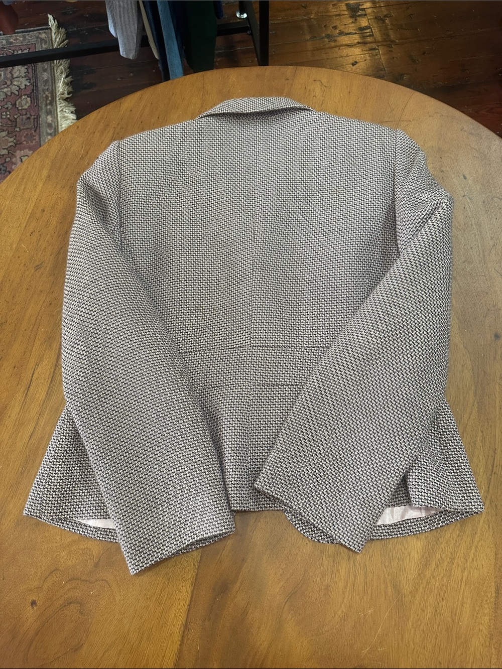 Liz Claiborne Black & White Patterned Tweed Blazer - Picture 7 of 7